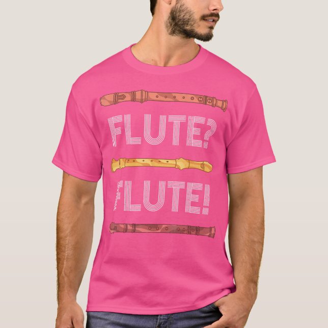 T-shirt Joueur de flute musicien Marching Band Flutist Fun (Devant)