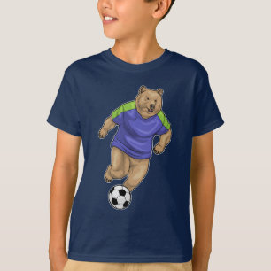 T-shirt Joueur de football à l'ours Football