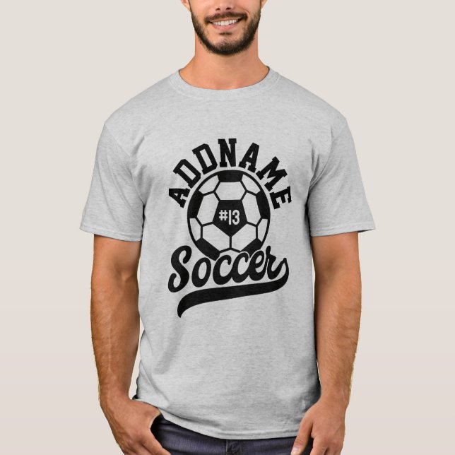 T-shirt Joueur de football AJOUTER LE NOM Équipe de footba (Devant)