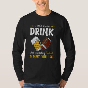 T-shirt Joueur de football alcoolique Beer Rugby