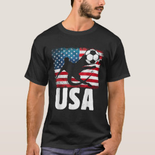 T-shirt Joueur de football américain Drapeau Jersey USA Fo