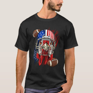 T-shirt Joueur de football américain Poulet Poulet patriot