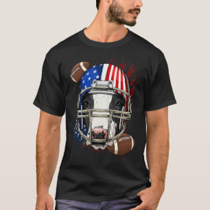 T-shirt Joueur de football américain Vache Animal de ferme