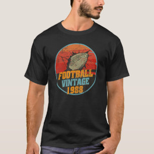 T-shirt Joueur de football américain Vintage né 1988 Birth