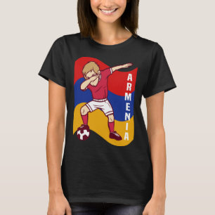 T-shirt Joueur de football arménien Dabbing drapeau nation