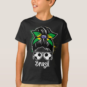 T-shirt Joueur de football brésilien amateur de soccer bré