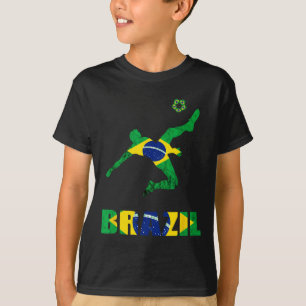 T-shirt Joueur de football brésilien de soccer brésilien