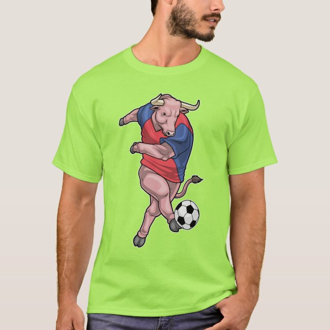T-shirt Joueur de football Bull (Devant)