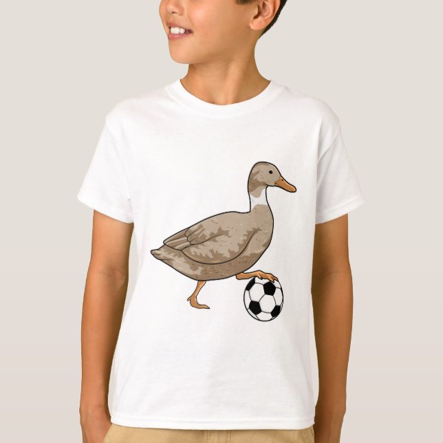T-shirt Joueur de football canard (Devant)