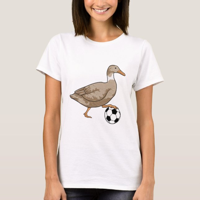 T-shirt Joueur de football canard (Devant)