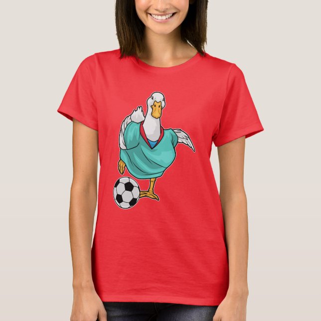 T-shirt Joueur de football canard (Devant)