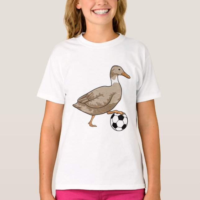 T-shirt Joueur de football canard (Devant)
