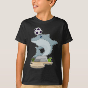 T-shirt Joueur de football dauphin Soccer