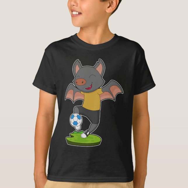 T-shirt Joueur de football de chauve-souris (Devant)