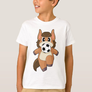 T-shirt Joueur de football de cheval Football