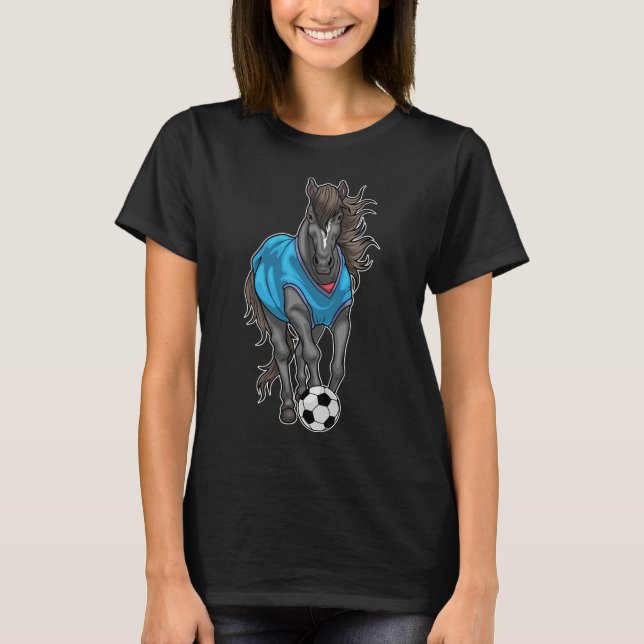 T-shirt Joueur de football de cheval Football (Devant)