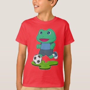 T-shirt Joueur de football de grenouille