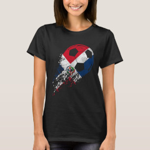 T-shirt Joueur de football de la République dominicaine Dr