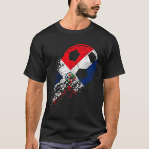 T-shirt Joueur de football de la République dominicaine Dr