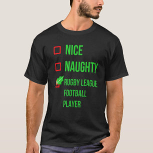 T-shirt Joueur de football de ligue de rugby Pajama Noël