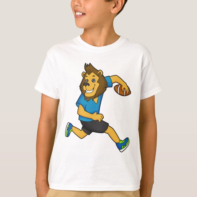 T-shirt Joueur de football de Lion Rugby (Devant)