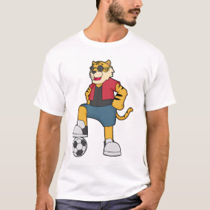 T-shirt Joueur de football de Tiger
