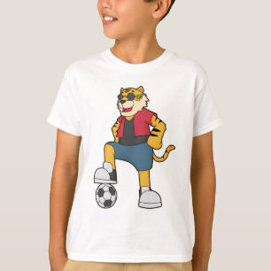 T-shirt Joueur de football de Tiger
