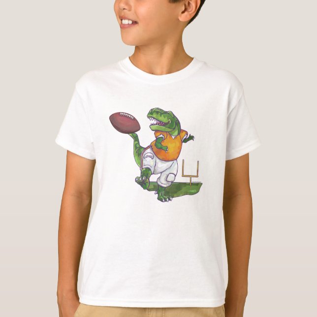 T-shirt Joueur de football Dino (Devant)