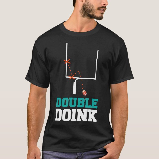 T-shirt Joueur de football Double Doink, citant le footbal (Devant)