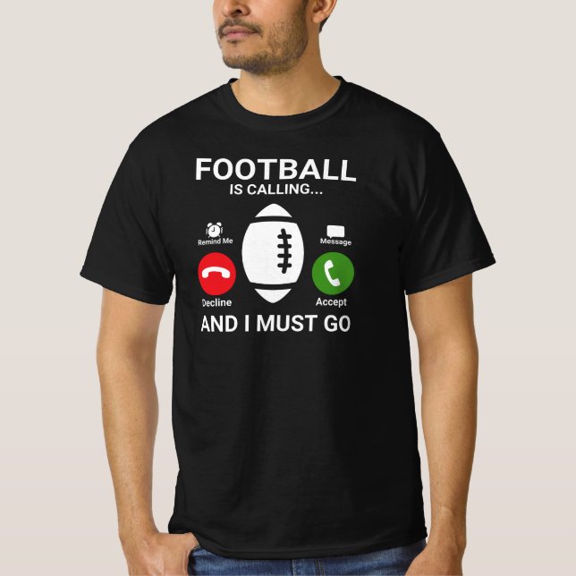 T-shirt Joueur de football Drôle Dire (Devant)