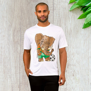T-shirt Joueur de football éléphant Funny Sport animal