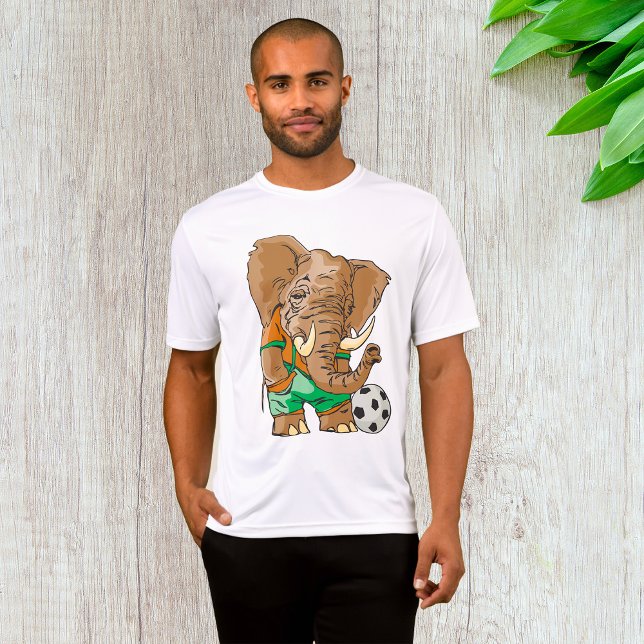 T-shirt Joueur de football éléphant Funny Sport animal (Créateur téléchargé)