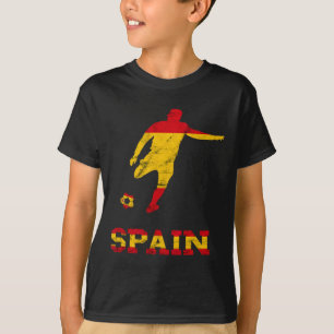 T-shirt Joueur de football espagnol Espagne Drapeau Espagn