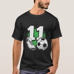 T-shirt Joueur de football garçon 11 ans anniversaire 11 a