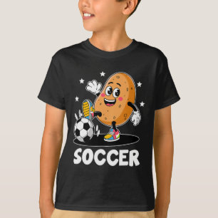 T-shirt Joueur de football jouant au football Patate Sport