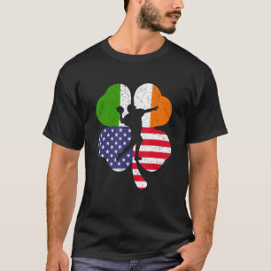 T-shirt Joueur de football Jour de la Saint Patrick irland