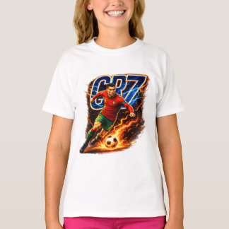 T-shirt Joueur de football légendaire - Portrait d'art abs