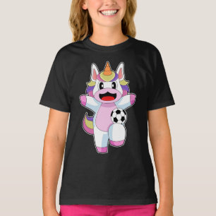 T-shirt Joueur de football Licorne Football