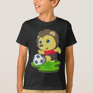 T-shirt Joueur de football Lion
