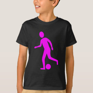T-shirt Joueur de football - Magenta