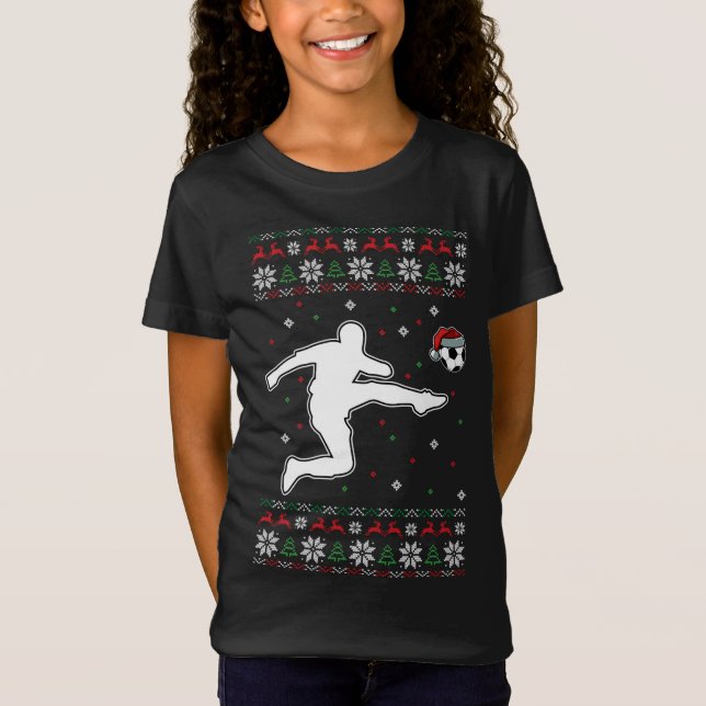 T-Shirt Joueur de football Noël Cool Sport laid X-Mas Paja (Devant)