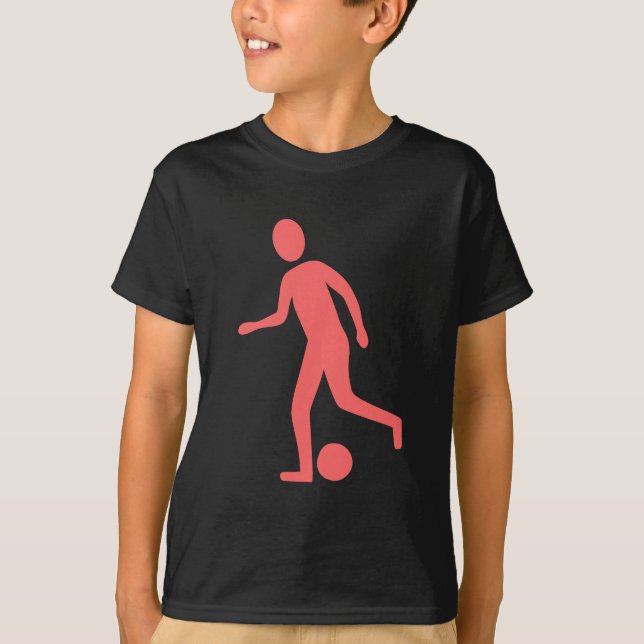 T-shirt Joueur de football - rose tropicale (Devant)