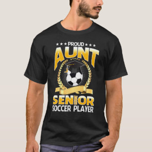 T-shirt Joueur de football senior 2021 de la tante fière