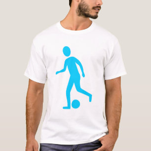T-shirt Joueur de football - Sky Blue