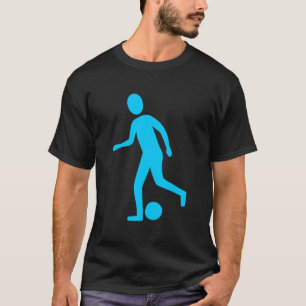 T-shirt Joueur de football - Sky Blue