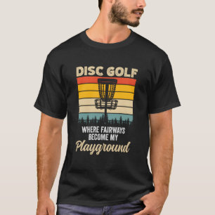 T-shirt Joueur de frisbee sportif de disque de golf Panier