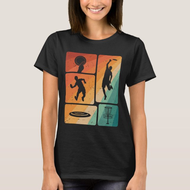 T-shirt Joueur de golf à disque drôle Cool Flying Disk Spo (Devant)