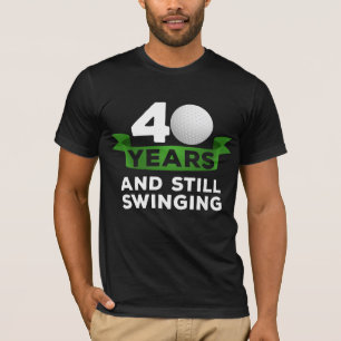 T-shirt Joueur de golf de 40 ans, 40e anniversaire