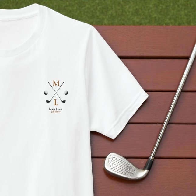 T-shirt Joueur de golf personnalisé (Créateur téléchargé)