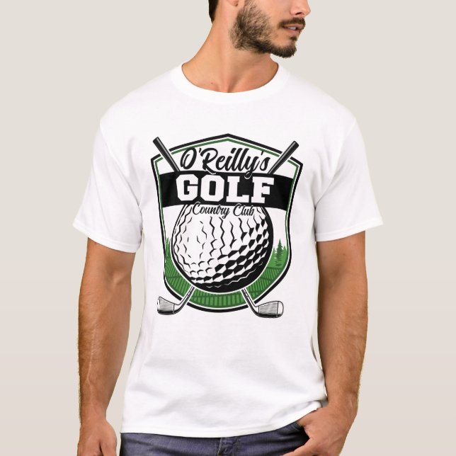 T-shirt Joueur de golf Pro Golf Country Club (Devant)